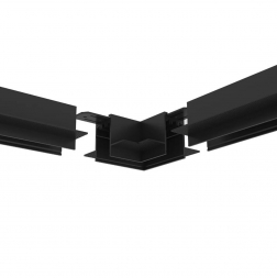 Коннектор L-образный потолок-потолок Denkirs Smart Hide TR2112-BK