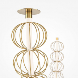 Подвесной светодиодный светильник Maytoni Golden Cage MOD216PL-L42G3K