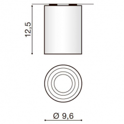 Потолочный светильник Azzardo Bross 1 AZ0857