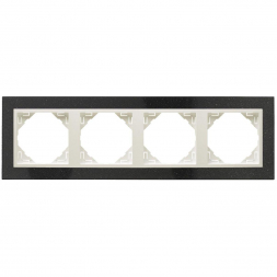 Рамка 4-постовая Efapel Logus 90 Petra натуральный гранит/лед 90940 TGG