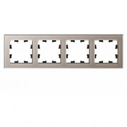 Рамка 4-постовая Schneider Electric AtlasDesign Nature шампань ATN320504