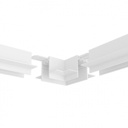 Коннектор L-образный потолок-потолок Denkirs Smart Hide TR2112-WH