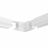Коннектор L-образный потолок-потолок Denkirs Smart Hide TR2112-WH