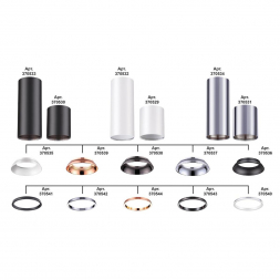 Внешнее декоративное кольцо к артикулам 370529 - 370534 Novotech Konst Unite 370544