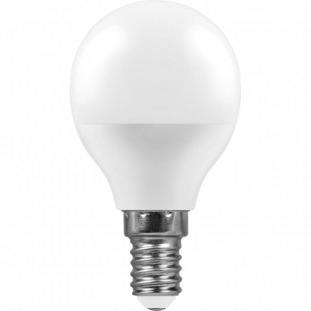 Лампа светодиодная Feron E14 11W 2700K Шар Матовая LB-750 25946