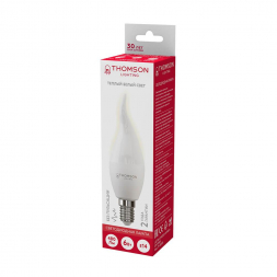 Лампа светодиодная Thomson E14 6W 3000K свеча на ветру матовая TH-B2025