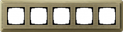 Рамка 5-постовая Gira ClassiX Art бронза 0215661