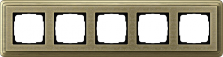 Рамка 5-постовая Gira ClassiX Art бронза 0215661