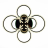 Потолочная светодиодная люстра Evoled Cerina SLE500582-08RGB