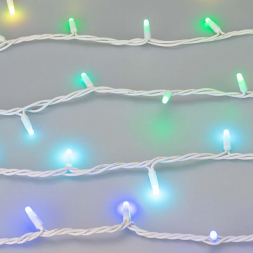 Уличная светодиодная гирлянда Ardecoled нить 24V разноцветная ARD-String-Pro-10000-White-95Led-Milk-Live RGBW-DMX 031757