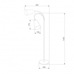 Торшер TK Lighting 3082 Wire Colour