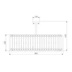 Потолочная люстра Bogates Castellie 362/8