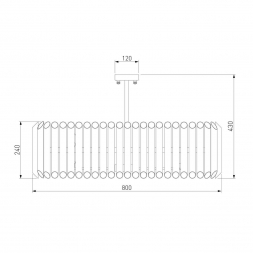 Потолочная люстра Bogates Castellie 362/8