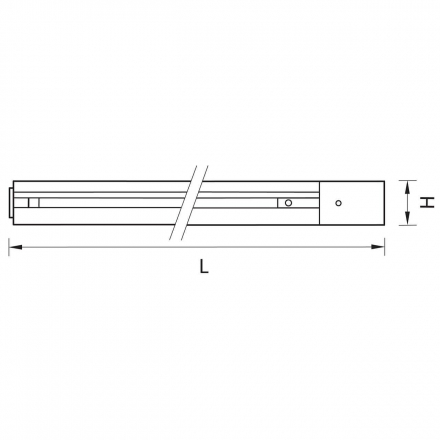 Шинопровод встраиваемый однофазный Lightstar Barra 501038