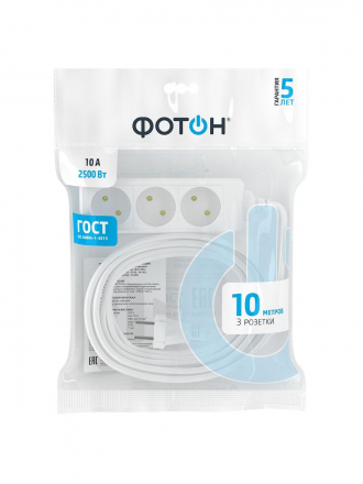Удлинитель Фотон 3гн х 10м б/з 10-103 21205
