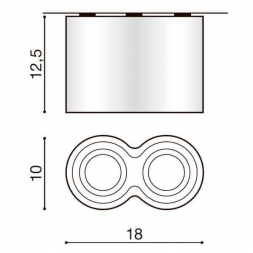 Потолочный светильник Azzardo Bross 2 AZ0859