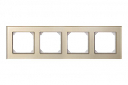 Рамка 4-постовая Liregus Epsilon шампань 28-264