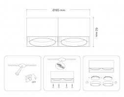 Накладной светильник Ambrella light Techno Spot GX Standard tech TN70872
