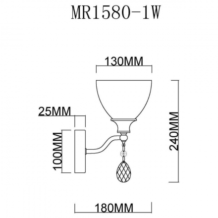 Бра MyFar Mistic MR1580-1W