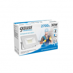 Прожектор светодиодный Gauss Slim 30W 6500К 613120330