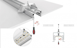 Профиль с рассеивателем Arlight S2-LINIA94-F-2500 ANOD+OPAL 021178