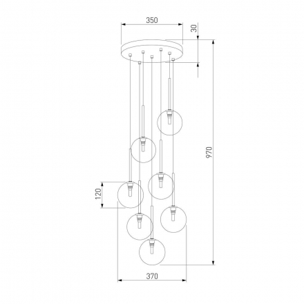 Подвесная люстра TK Lighting 5362 Nilos