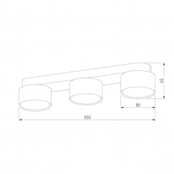 Потолочная люстра TK Lighting 3392 Space White
