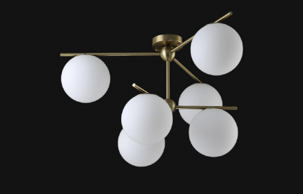 Подвесная люстра Crystal Lux FELIZ SP-PL6 BRONZE/WHITE