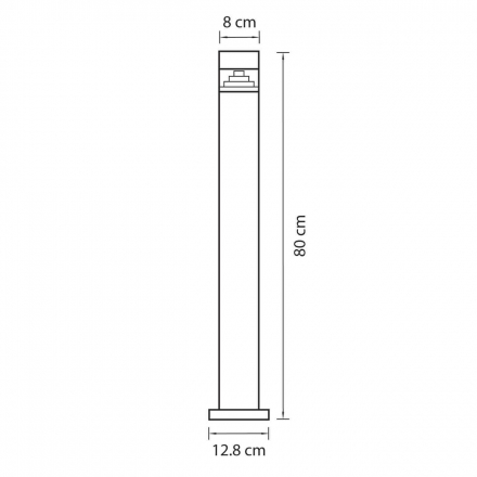 Уличный светодиодный светильник Lightstar Raggio 377707