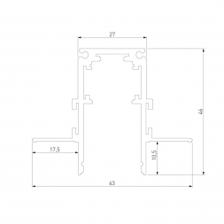 Встраиваемый шинопровод Elektrostandard Slim Magnetic 85209/00 a067502
