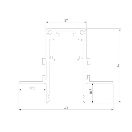 Встраиваемый шинопровод Elektrostandard Slim Magnetic 85209/00 a067502