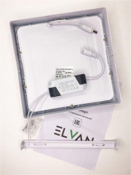 Настенно-потолочный светодиодный светильник Elvan NLS-702SQ-18W-WH-Wh