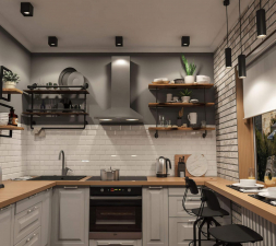 Накладной светильник Denkirs DK3080-BK+CH