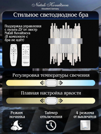 Настенный светодиодный светильник Natali Kovaltseva Led Lamps 81119/1W