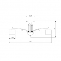 Подвесная люстра Eurosvet 60080/12 сатин-никель