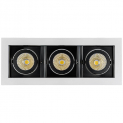 Встраиваемый светодиодный светильник Arlight CL-Kardan-S260x102-3x9W Warm 024136