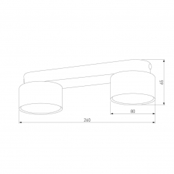 Потолочная люстра TK Lighting 3399 Space Black