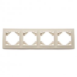 Рамка 4-постовая Stekker Эрна слоновая кость PFR00-9004-02 39243