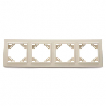Рамка 4-постовая Stekker Эрна слоновая кость PFR00-9004-02 39243