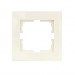 Рамка 1-ая горизонтальная Lezard Vesna кремовая 742-0300-146