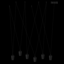 Подвесной светодиодный светильник Loft IT Blackout 10357/6