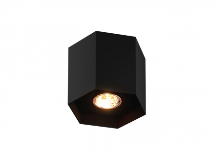 Потолочный светильник Zumaline Polygon cl 1l 20035-BK