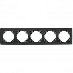 Рамка 5-постовая Efapel Logus 90 Aquarella серый 90950 TIS