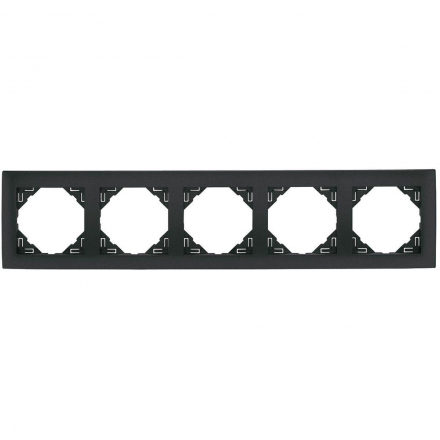 Рамка 5-постовая Efapel Logus 90 Aquarella серый 90950 TIS