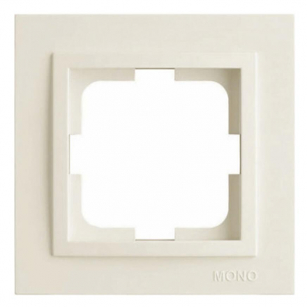 Рамка 1-постовая Mono Electric Despina слоновая кость 102-010000-160
