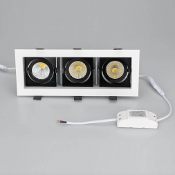 Встраиваемый светодиодный светильник Arlight CL-Kardan-S260x102-3x9W White 024134