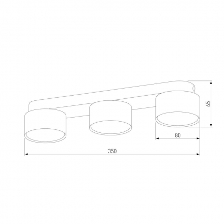 Потолочная люстра TK Lighting 3400 Space Black