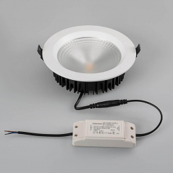 Встраиваемый светодиодный светильник Arlight LTD-187WH-Frost-21W Warm White 110deg 021069