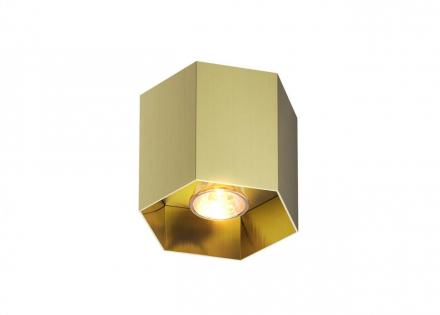 Потолочный светильник Zumaline Polygon cl 1l 20035-GD