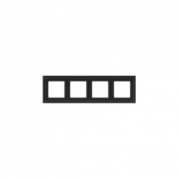 Рамка 4-постовая Liregus Retro черный матовый 29-246